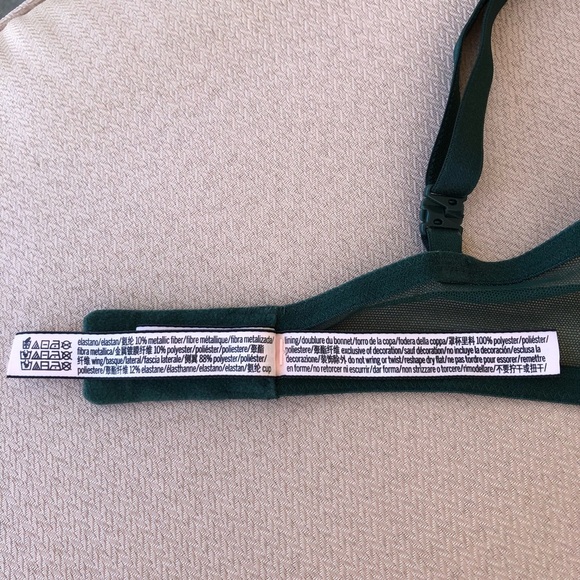 Victoria’s Secret Green With Gold Shimmer Women's Demi Cup Under Wire Bra 36D - Picture 14 of 16